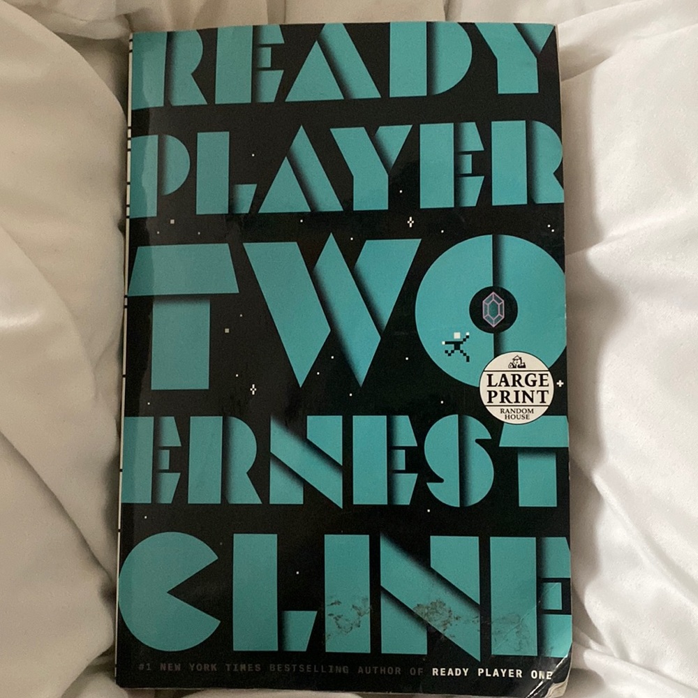 Ready Player Two by Ernest Cline. Used but condition isn’t bad. Large print.